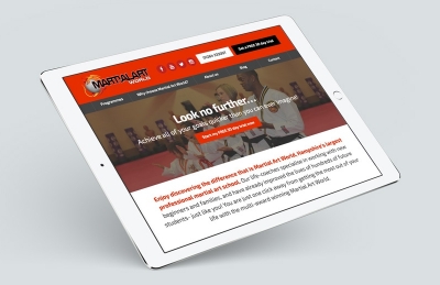 Martial Art World (Andover), Website Design